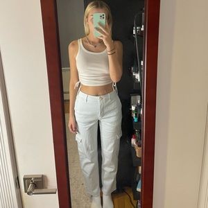 blue aritzia cargo pants